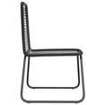 thumbnail image 3 of vidaXL Outdoor Chairs 6 pcs Poly Rattan Black, 3 of 5