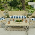 thumbnail image 2 of Jordan Manufacturing 43" x 19" Rectangular Tufted Outdoor Wicker Settee Bench Cushion, 2 of 9