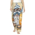thumbnail image 2 of Goofa Hello Summer Cute Gnome Printed Soft Pajama Pants for Women, Wide Leg Comfy Casual Lounge Yoga Pants-Small, 2 of 9