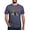 Heather Navy, variant on - Dinosaur Easter Eggs Mens Tri Blend T Shirt - Mens Tri-blend T-Shirt