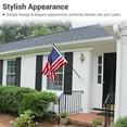 thumbnail image 4 of Yescom Adjustable Flag Pole Holder Wall Mounted Bracket Aluminum 180 Degree 1" Diameter, 4 of 12