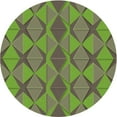 thumbnail image 1 of Ahgly Company Machine Washable Indoor Round Transitional Coffee Brown Area Rugs, 7' Round, 1 of 7