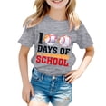thumbnail image 1 of FhsagQ Mode Décontractée Imprimée pour Garçon et Fille, Col Rond, Manches Courtes, T-Shirt Ample, Printemps, Gris, 10-11 Ans, 1 of 4