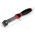 thumbnail image 3 of Performance Tool 20408 Extended Razor Scraper - Metal Razor Blade Tool, Extended Reach, for Detailing, Glass Cleaning, Sticker Removal, Razor Safety Tool, Paint Scraper, Black/Red, 3 of 7