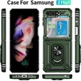 thumbnail image 6 of for Samsung Galaxy Z Flip 5 Case with Hinge Protection and 360°Rotate Ring Magnetic Kickstand, Samsung Z Flip 5 Phone Case for Samsung Galaxy Z Flip 5 5G (ArmyGreen), 6 of 16