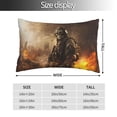 thumbnail image 2 of Balery Apocalyptic Skull Soldier Funda de Cojín Estampada, Regalos para Mujeres, Regalos de Amor para Ella, Regalos para Novia o Esposa, Funda de Almohada-20"x30", 2 of 6