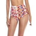 thumbnail image 6 of RELLECIGA Women's High Waisted Ruched Bikini Bottom, 6 of 8