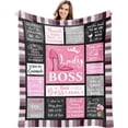 thumbnail image 1 of LHSHID Boss Lady Gifts Boss Lady Gifts for Women Boss Lady Blanket Boss Day Gifts Boss Lady Office Decor Boss Lady Blanket Boss Appreciation Gifts Christmas Birthday Gift for Boss Lady, 1 of 7