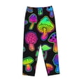 thumbnail image 4 of Kll Womens Bright Mushrooms Print Pajama Pants Soft Pajama Bottoms For Women Cozy Lounge Pants, 4 of 9