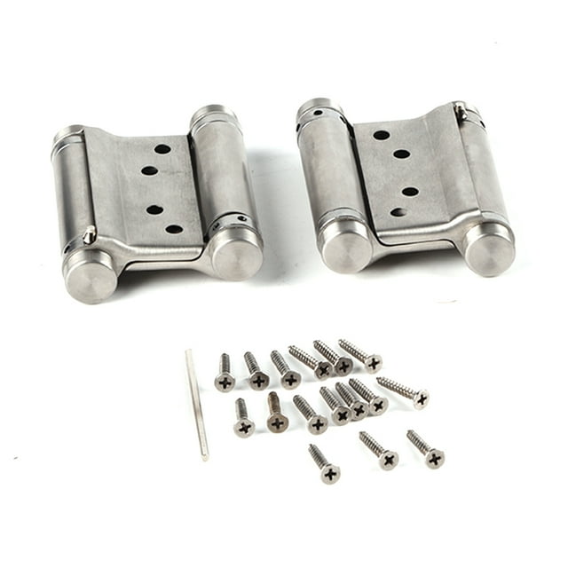 3"Charnière à Ressort à Double Action 2 pièces 3 '' Pouces Charnière à Ressort à Double Action Saloon Cafe Door Freegate Swing Door Bar Door with Vis and Wrecking Bar