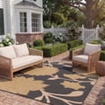 thumbnail image 4 of Safavieh Courtyard Tyson Floral Indoor/Outdoor Area Rug, Anthracite/Beige, 8' x 11', 4 of 16