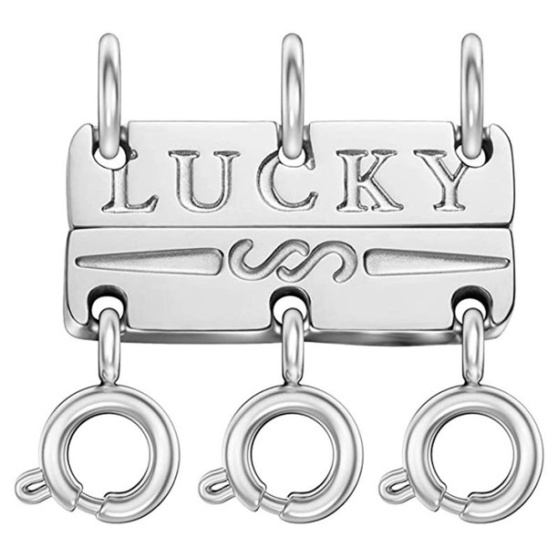 Locking Clasps For Necklace Gold And Silver Plated Tube Lock Connectors