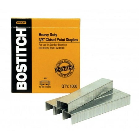 Bostitch Heavy Duty Premium Staples, 150 Sheets, 3/8