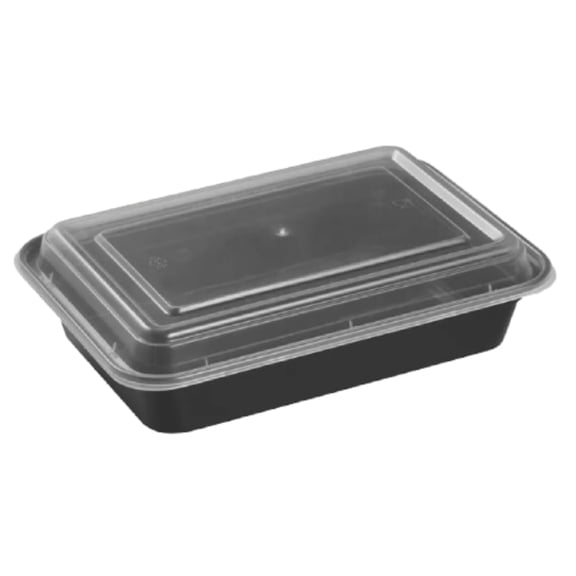 Reusable To-Go Food Meal Prep Storage Containers with Leak Proof Snap Lids 24oz | 710ml | 10-Pack