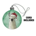 thumbnail image 3 of Fa La La La Llama Christmas Santa Hat Acrylic Christmas Tree Holiday Ornament, 3 of 7