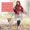 thumbnail image 4 of Wearable Oversized Blanket,Red Christmas Snowflake Pattern Wearable Blanket Hoodie for Adults,Cozy Hooded Blankets with Super Pockets,Super Warm Fuzzy Pullover for Women & Men, 4 of 6