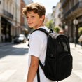 thumbnail image 2 of Weebloom Mesh School Backpack For Kids Boys Girls Breathable Gym Lightweight Daily College School Large Bookbag Middle High School College Black, 2 of 9