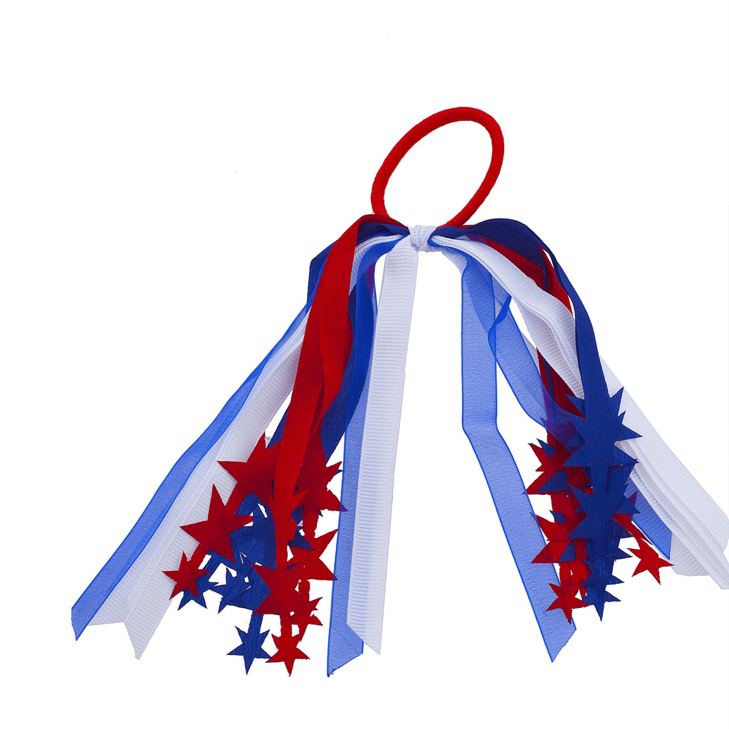 red white blue hair accessories