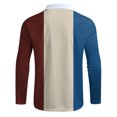 thumbnail image 4 of Gibobby Playera polo hombre Hombres Casual Otoño Invierno Manga larga Turndown Neck Shirt Impreso Camiseta Top Blusa(Caqui,XL), 4 of 5