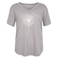 thumbnail image 4 of Women Fashion Printing Shirts Short Sleeve Loose Tee Tops, 4 of 4