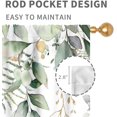 thumbnail image 4 of Eucalyptus Leaves Curtains, Boho Floral Birds Print Farmhouse Window Treatments Country Green Plants Botanical Blackout Drapes for Bedroom Living Room Kitchen 2 Panel Sets, 42"x63" Inch, 4 of 5