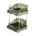 thumbnail image 4 of Estante organizador y accesorios para barra de café, estante de cocina de 2 niveles verde alto, 4 of 9