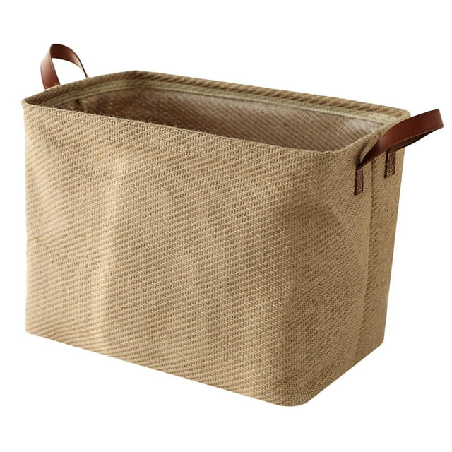 Cesta de almacenamiento plegable, cesta decorativa para la ropa sucia, para el dormitorio. Tejido liso