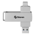 thumbnail image 1 of Memoria USB dual, tipo C y A, de 256 GB plateado Grande, 1 of 2