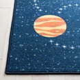 thumbnail image 5 of SAFAVIEH Kids Playhouse Solar System Machine Washable Area Rug, Navy/Gold, 6'7" x 9', 5 of 13