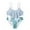 A10 Light Blue, variant on Baby Kids Bikini Set Ruffled Printed Hollow Out Sweet Bowknot (White, 12 Years)