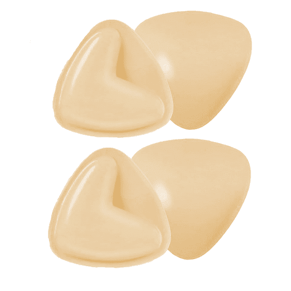 SOMER 2 Pairs Snowy Sticky Bra Inserts Push Up Ultra Boob Inserts Double-Sided Adhesive Pads Bra Beige