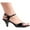 Black Patent, variant on Ellie Shoes E-305-Juliet 3 inch Heel Womans Sandal Silver PU / 10