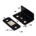 thumbnail image 3 of Tope de puerta Magnético sin perforaciones El gabinete atrapa herrajes delgados en forma de L Negro Sywqhk Libre de BPA, 3 of 3