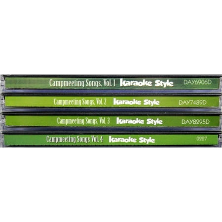 Campmeeting Songs Karaoke Volumes 1-4 CD Set