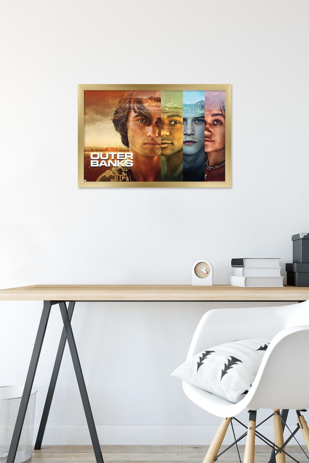 Netflix Outer Banks - Faces Wall Poster, 14.725" x 22.375" Framed