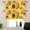 Yellow Sunflower, variant on 1 Panel Vintage Sunflower Kitchen Valance Curtains for Windows, Yellow Floral Fine Garden Window Treatment Rod Pocket Drapes Valances for Bathroom, 54" X 18"