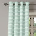 thumbnail image 2 of Ambesonne Pastel Grommet Curtain, Wavy Lines White Striped, 50" x 120", Almond Green White, 2 of 6