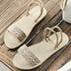 thumbnail image 5 of Zapatos planos Chanclas de mujer de paja de imitación Ropa exterior Sandalias informales de playa Wmkox8yii  ytu6815, 5 of 9