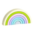 thumbnail image 1 of Esquirla Wooden Rainbow Stacker Montessori Geometry Colorful Building Blocks Blocks Toys Macaron, 1 of 8