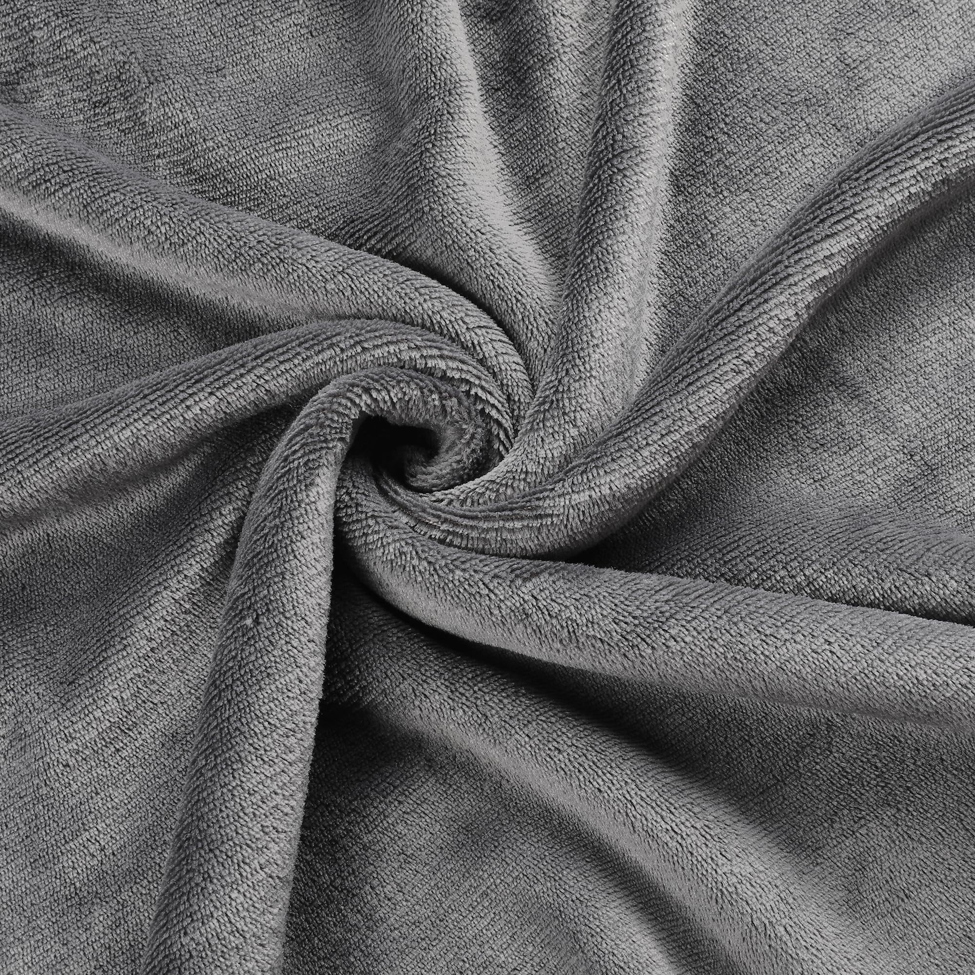 SUNNY HEAT Electric Heated Blanket Full Size 72" x 84" Soft Flannel with 4 Levels Heating & 10Hs Auto off, Machine Washable, Light Gray