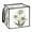 Edelweiss Flowers, variant on Home Organizer Foldable Fabric Storage Bin With Handle Half Of Skull