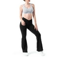 thumbnail image 2 of Athletic Works Women's Active Crossover Waist Flare Legging, 2 of 7