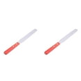 thumbnail image 1 of jesticaly Cake Cream Spatula Wood Handle Icing Smoother Chocolate Color Random 1 2Set, 1 of 6