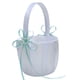 thumbnail image 1 of Billuyoard Cesta de niña de flores de corazón doble de cristal con lazo de cinta de satén de lujo Kits de decoración para fiestas lago azul, 1 of 6