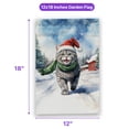 thumbnail image 5 of Hello Winter British Shorthair Frosty Morning Walk Welcome Snowy Christmas Garden Flag 12x18in Double Sided Cat Lover Kitten Owner Gifts Outdoor Decor - 02018, 5 of 5