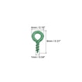 thumbnail image 2 of 500uds Pequeño Tornillo Ojo Pasadores Ganchos Mini Ojales Tornillos Roscados, 4x8x1mm Autorroscante Tornillo para Joyería Fabricación Accesorios Bricolaje Artesanía, Césped Verde, 2 of 5