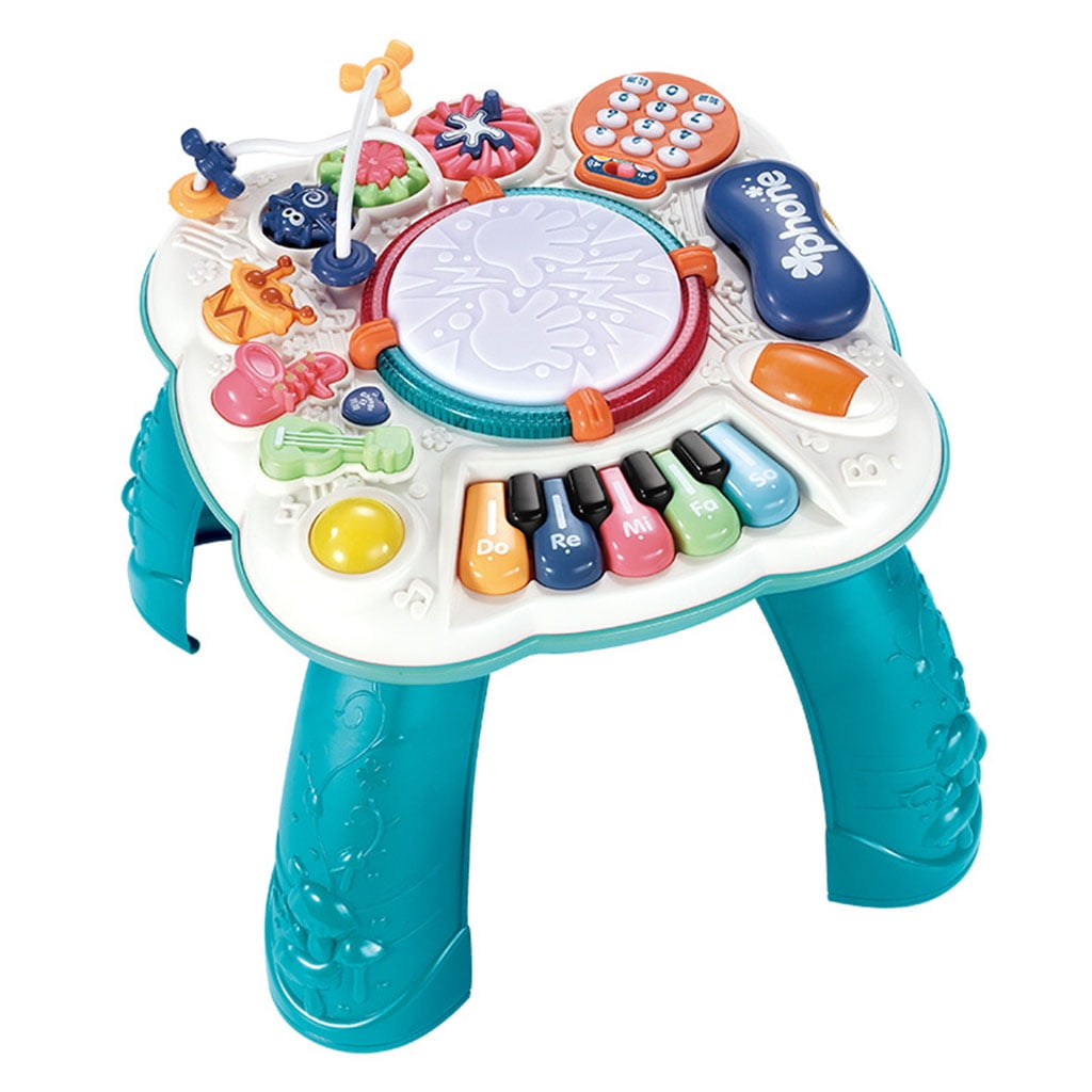 Baby Musical Learning Table Interactive Activity Railway Simulation Scene Gift 