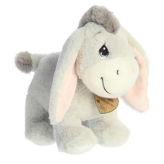 Aurora - Small Gray Precious Moments - 9" Dusty Donkey - Adorable Stuffed Animal