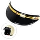 thumbnail image 3 of Visera para casco de motocicleta con 3 broches, ligera y protectora para media cara. Oro negro, 3 of 9