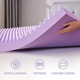 thumbnail image 3 of 4 Inch Egg Crate Memory Foam Mattress Topper Queen Size, Soft Mattress Pad for Back Pain Relief, Bed Topper, CertiPUR-US Certified, 3 of 11